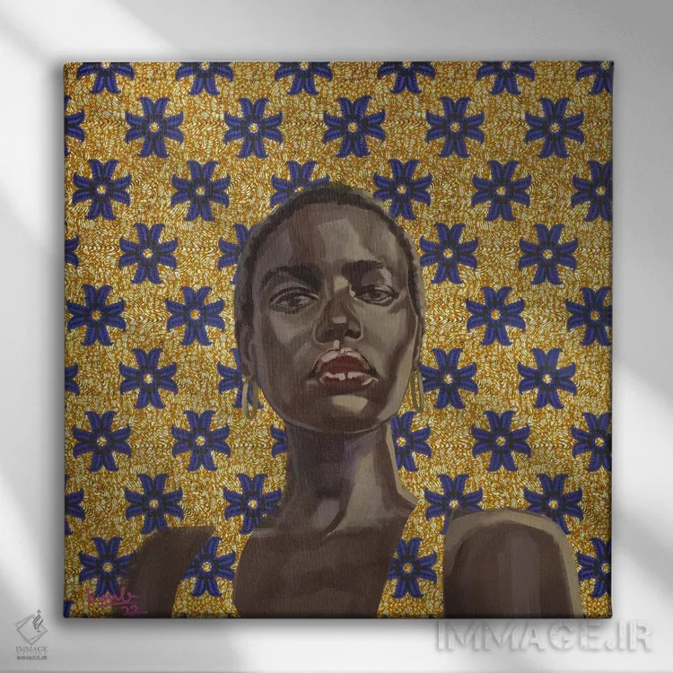 تابلو صریح (بیپرده) اثر آدکونله آدلاکه - نمای روبهرو روی دیوار