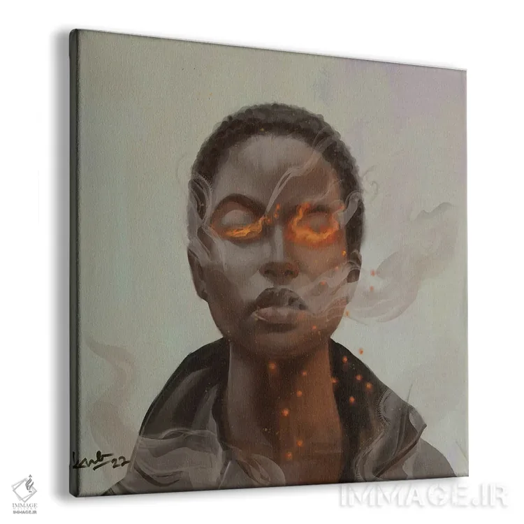 تابلو آتشفشان اثر آدکونله آدلاکه - نمای پرسپکتیو محصول