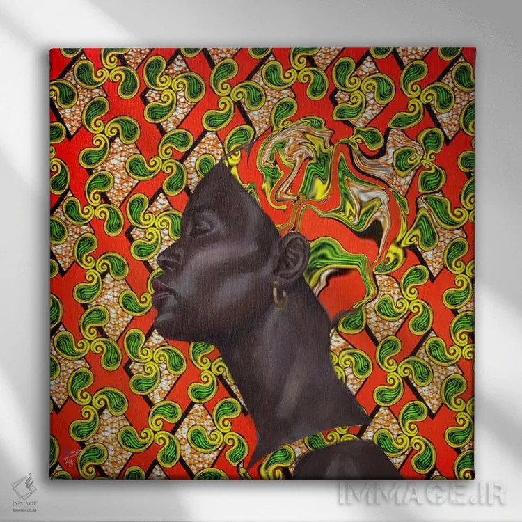 تابلو درخشش اثر آدکونله آدلاکه - نمای روبهرو روی دیوار