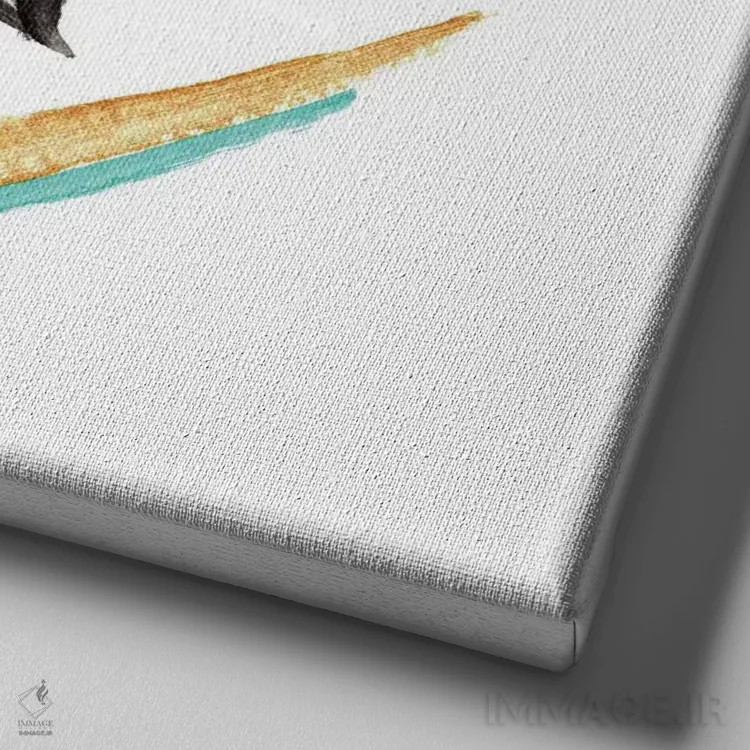 تابلو تکنگارهٔ C (شماره ۲) اثر آنی دل سول - نمای نزدیک بافت بوم