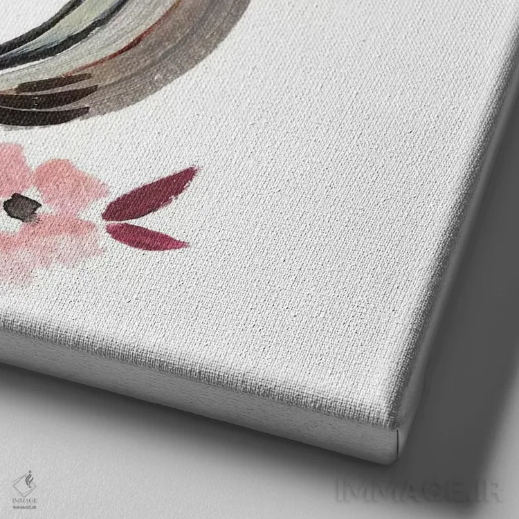 تابلو تکنگارهٔ S (شماره ۳) اثر آنی دل سول - نمای نزدیک بافت بوم