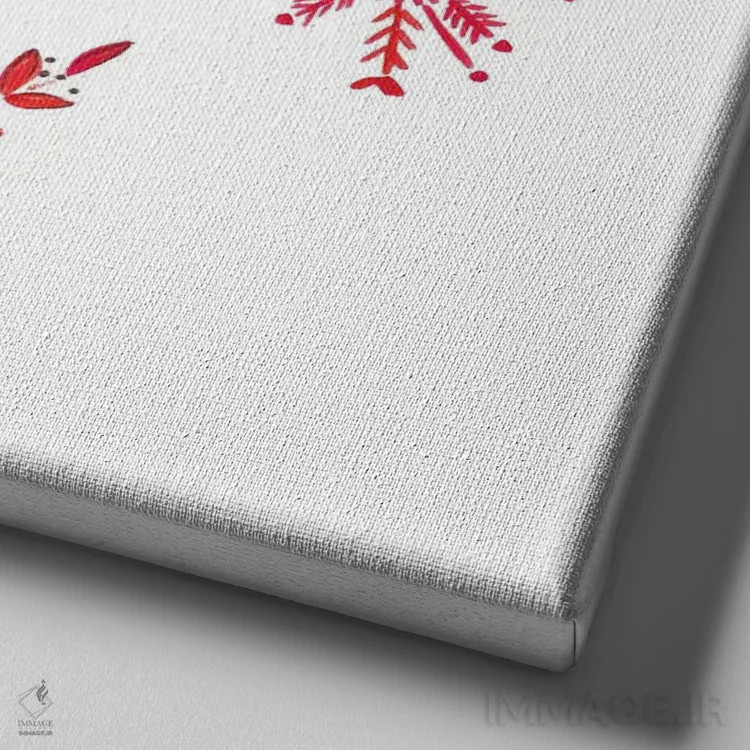 تابلو کبوتر کریسمس ۱ اثر آنی دل سول - نمای نزدیک بافت بوم