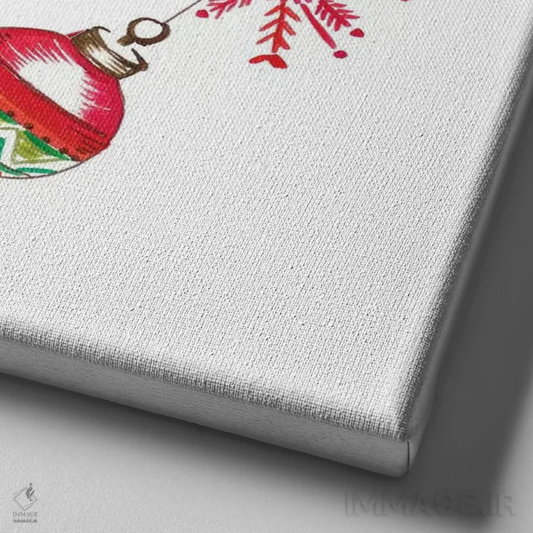 تابلو کبوتر کریسمس ۲ اثر آنی دل سول - نمای نزدیک بافت بوم