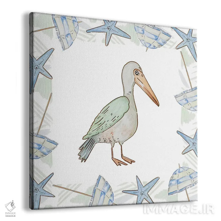 تابلو پرندگان در ساحل ۱ اثر آنی دل سول - نمای پرسپکتیو محصول