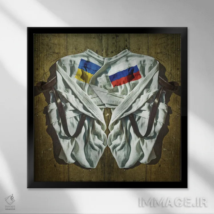 تابلو Suppoort Freedom,در جستوجوی صلح، حمایت از آزادی اثر آلساندرو دلا توره - نمای قابدار مشکی