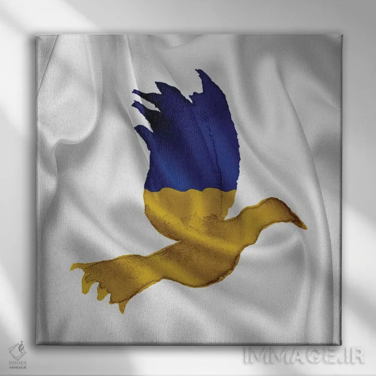 تابلو بگذار صلح اوج بگیرد اثر آلساندرو دلا توره - نمای روبهرو روی دیوار