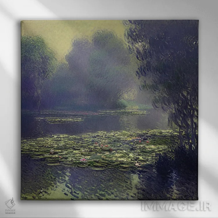 تابلو منظرهٔ روستایی اثر آلساندرو دلا توره - نمای روبهرو روی دیوار