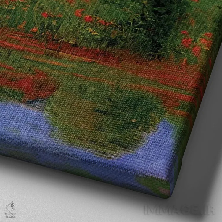 تابلو ادای احترام به مونه (نقاش معروف) اثر آلساندرو دلا توره - نمای نزدیک بافت بوم