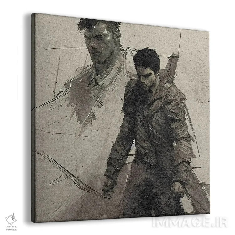 تابلو طرح قهرمان باستانی اثر آلساندرو دلا توره - نمای پرسپکتیو محصول