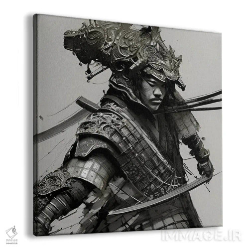 تابلو جنگجو ژاپنی اثر آلساندرو دلا توره - نمای پرسپکتیو محصول