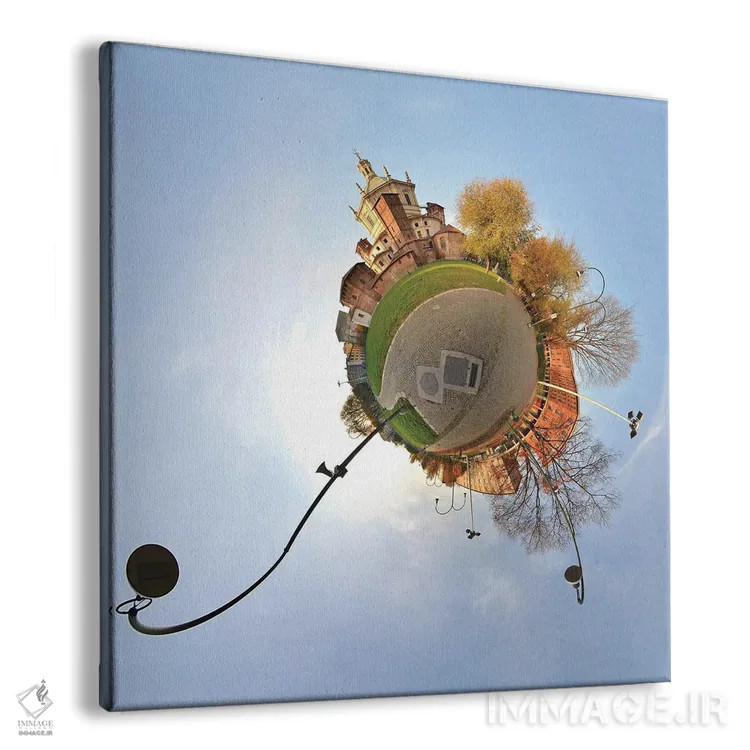 تابلو کلیسای سن لورنزو در میلان، ایتالیا اثر آلساندرو دلا توره - نمای پرسپکتیو محصول