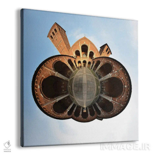 تابلو کلیسای جامع سانتامبروجو، میلان، ایتالیا اثر آلساندرو دلا توره - نمای پرسپکتیو محصول