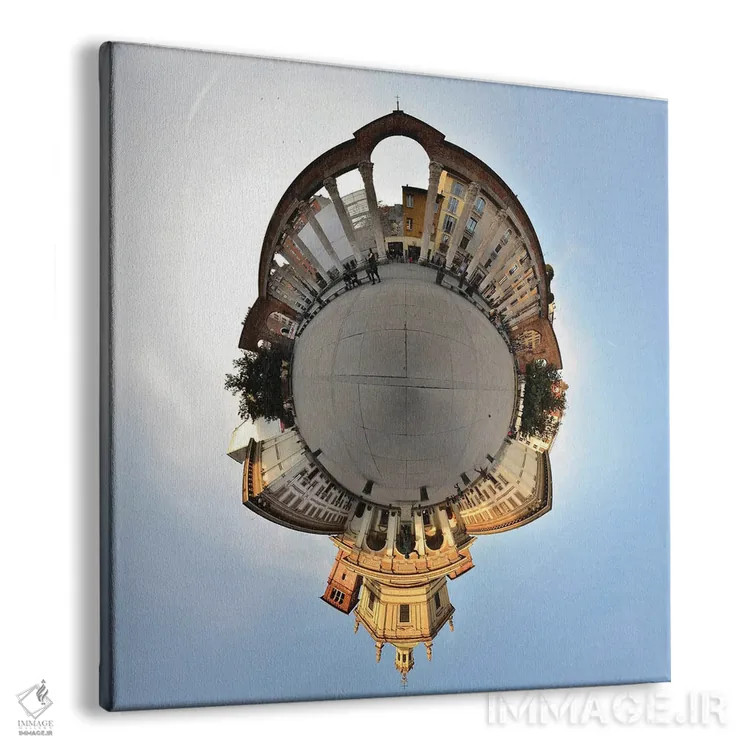 تابلو کلیسای سن لورنزو در میلان، ایتالیا اثر آلساندرو دلا توره - نمای پرسپکتیو محصول