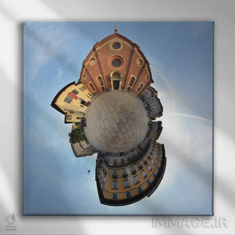 تابلو کلیسای جامع سانتا ماریا دله گراتسیه، میلان، ایتالیا اثر آلساندرو دلا توره - نمای روبهرو روی دیوار