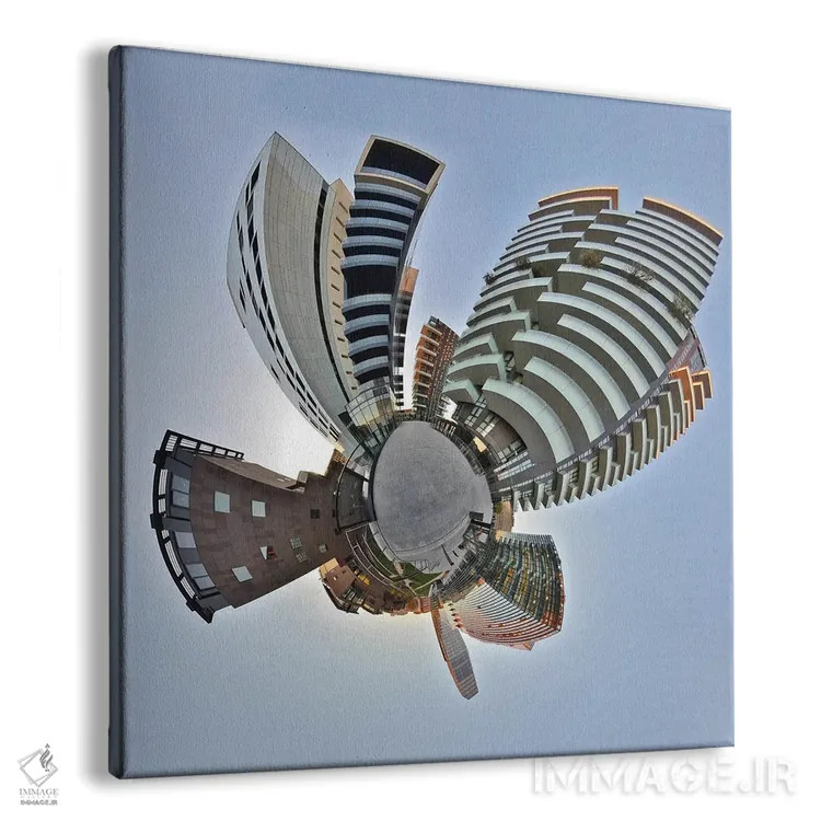 تابلو میدان آلوار آلتو و آسمانخراش معماری شهری مرکز میلان، ایتالیا اثر آلساندرو دلا توره - نمای پرسپکتیو محصول