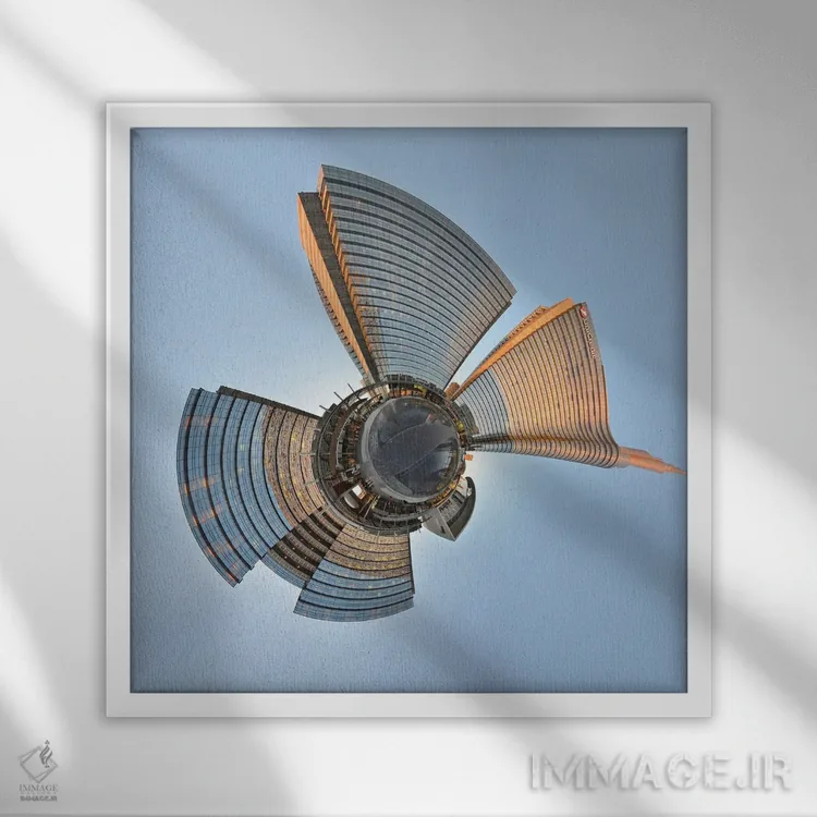 تابلو میدان گائه اولنتی، خیابان شهری میلان، ایتالیا اثر آلساندرو دلا توره - نمای قابدار سفید