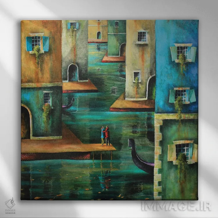 تابلو مکانی برای دانستن اثر آدریان سایکس - نمای روبهرو روی دیوار