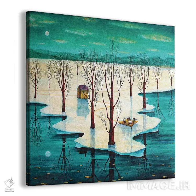 تابلو تمرین شبانه اثر آدریان سایکس - نمای پرسپکتیو محصول