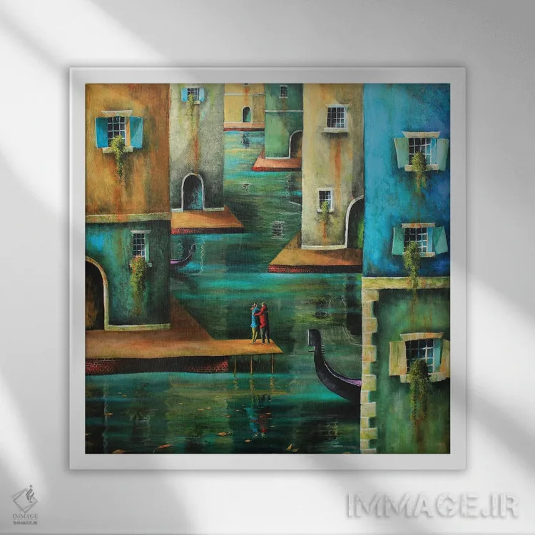 تابلو مکانی برای دانستن اثر آدریان سایکس - نمای قابدار سفید