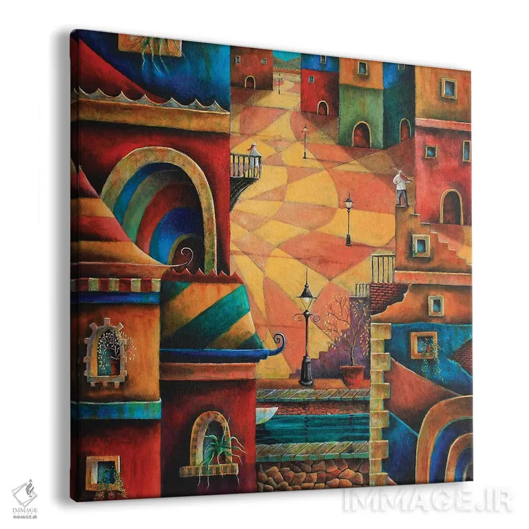 تابلو آواز عاشقانه (سرناد) اثر آدریان سایکس - نمای پرسپکتیو محصول