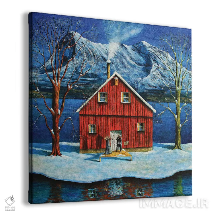 تابلو جایی که کوهها به دریا میرسند اثر آدریان سایکس - نمای پرسپکتیو محصول