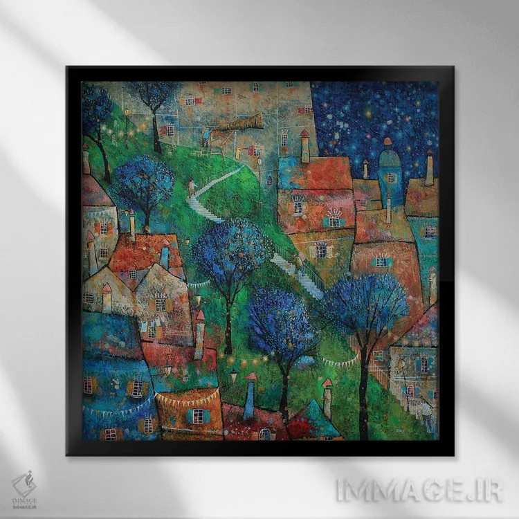 تابلو ستارهشناسان اثر آدریان سایکس - نمای قابدار مشکی