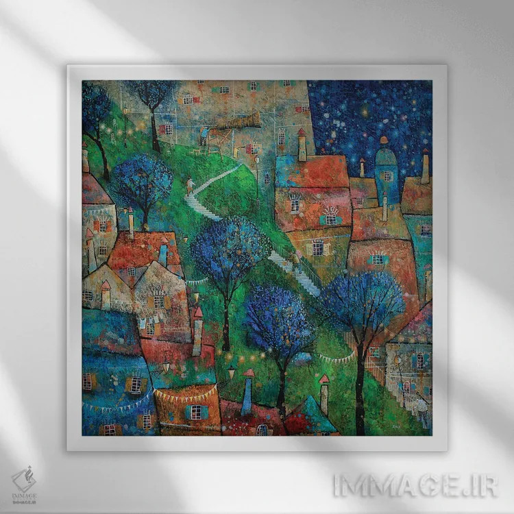 تابلو ستارهشناسان اثر آدریان سایکس - نمای قابدار سفید