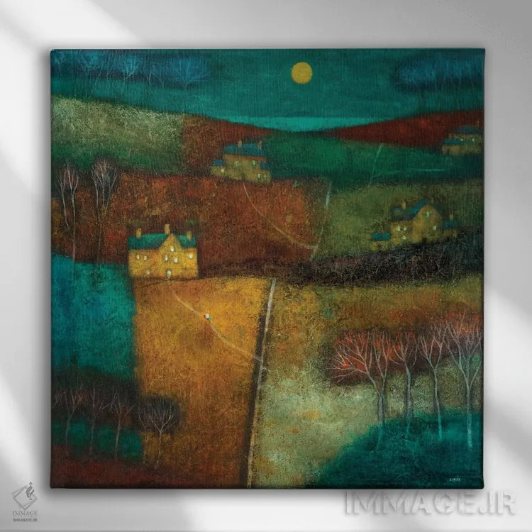 تابلو پایان پیادهروی اثر آدریان سایکس - نمای روبهرو روی دیوار