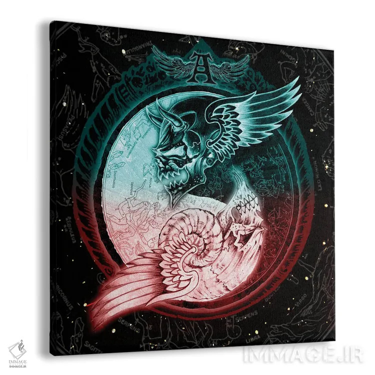 تابلو افق وحشت (کلمه بازی با Horoscope) اثر آلکمی انگلند (استودیو هنری انگلیسی) - نمای پرسپکتیو محصول