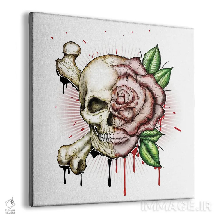 تابلو گل مرگ اثر آلکمی انگلند (استودیو هنری انگلیسی) - نمای پرسپکتیو محصول