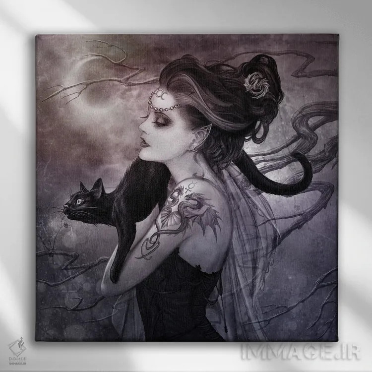 تابلو ماه مینالوشه اثر آلکمی انگلند (استودیو هنری انگلیسی) - نمای روبهرو روی دیوار