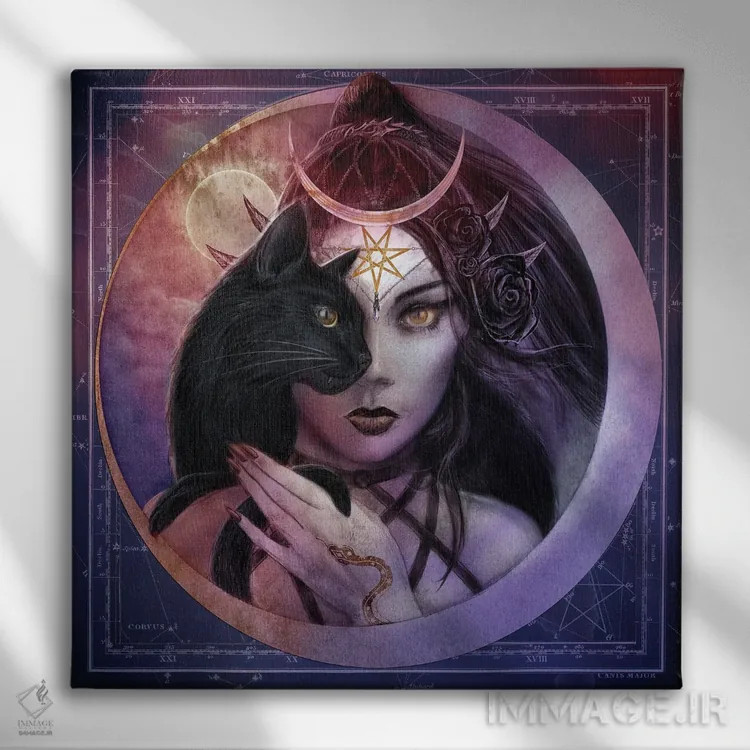 تابلو دیدهٔ دوم (بینایی فراطبیعی) اثر آلکمی انگلند (استودیو هنری انگلیسی) - نمای روبهرو روی دیوار