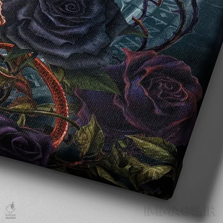 تابلو آلاچیق پرنل اثر آلکمی انگلند (استودیو هنری انگلیسی) - نمای نزدیک بافت بوم