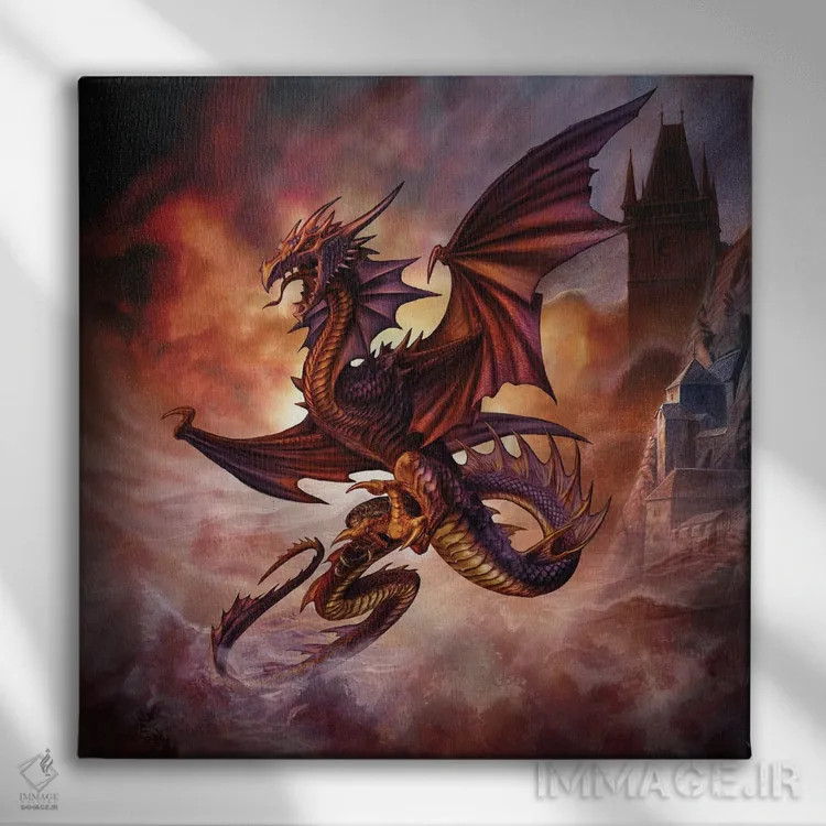 تابلو زادهٔ طوفان اثر آلکمی انگلند (استودیو هنری انگلیسی) - نمای روبهرو روی دیوار