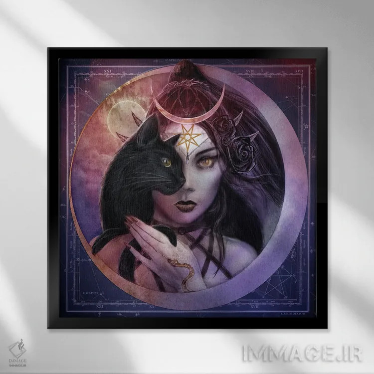 تابلو دیدهٔ دوم (بینایی فراطبیعی) اثر آلکمی انگلند (استودیو هنری انگلیسی) - نمای قابدار مشکی