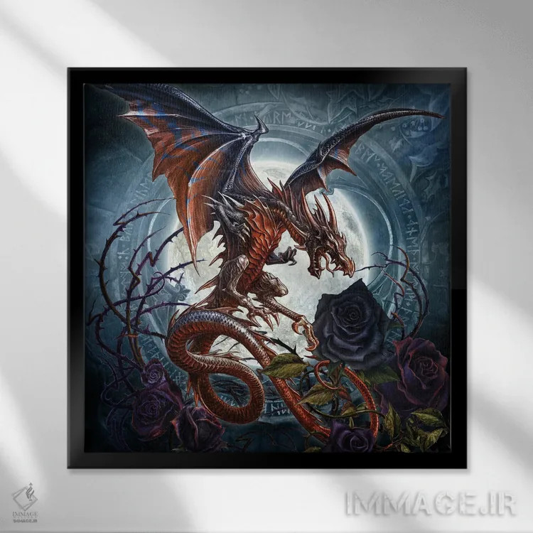 تابلو آلاچیق پرنل اثر آلکمی انگلند (استودیو هنری انگلیسی) - نمای قابدار مشکی