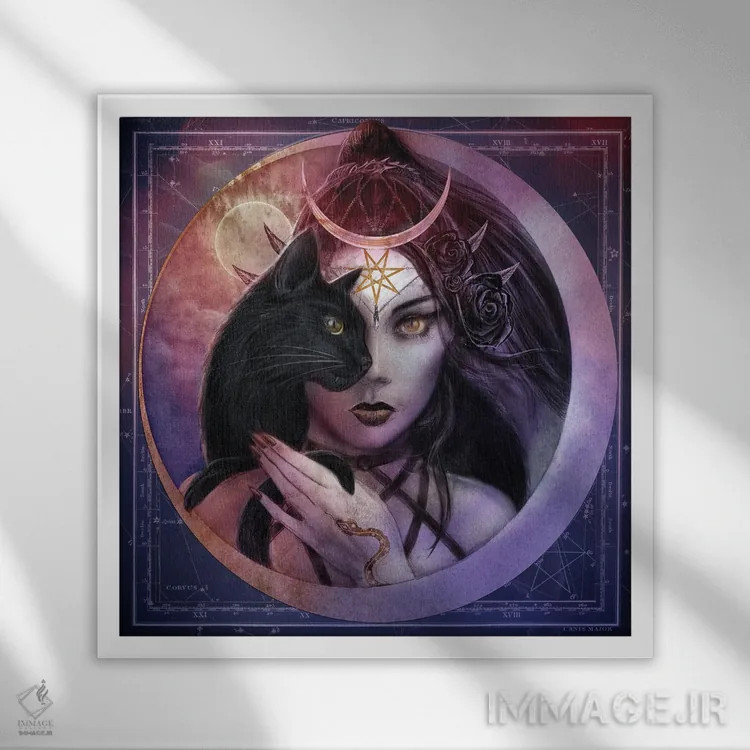 تابلو دیدهٔ دوم (بینایی فراطبیعی) اثر آلکمی انگلند (استودیو هنری انگلیسی) - نمای قابدار سفید