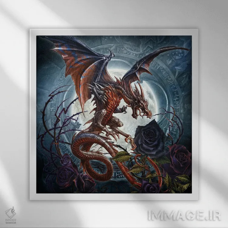 تابلو آلاچیق پرنل اثر آلکمی انگلند (استودیو هنری انگلیسی) - نمای قابدار سفید