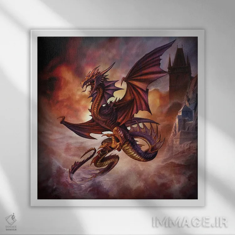 تابلو زادهٔ طوفان اثر آلکمی انگلند (استودیو هنری انگلیسی) - نمای قابدار سفید