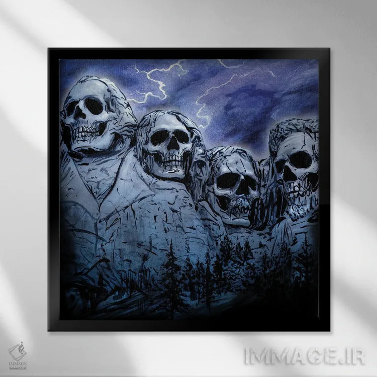 تابلو برتری مرگ اثر آلکمی انگلند (استودیو هنری انگلیسی) - نمای قابدار مشکی