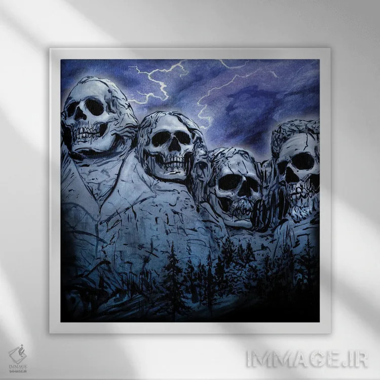 تابلو برتری مرگ اثر آلکمی انگلند (استودیو هنری انگلیسی) - نمای قابدار سفید