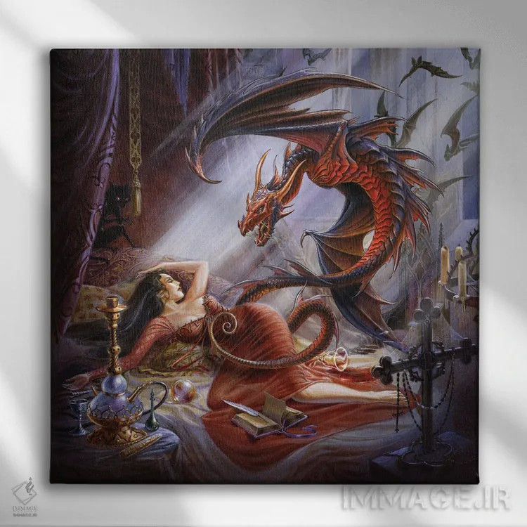 تابلو رویای اوپیر اثر آلکمی انگلند (استودیو هنری انگلیسی) - نمای روبهرو روی دیوار