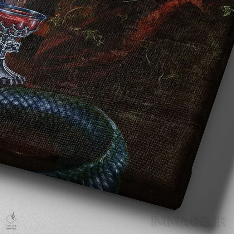 تابلو جام سایه اثر آلکمی انگلند (استودیو هنری انگلیسی) - نمای نزدیک بافت بوم