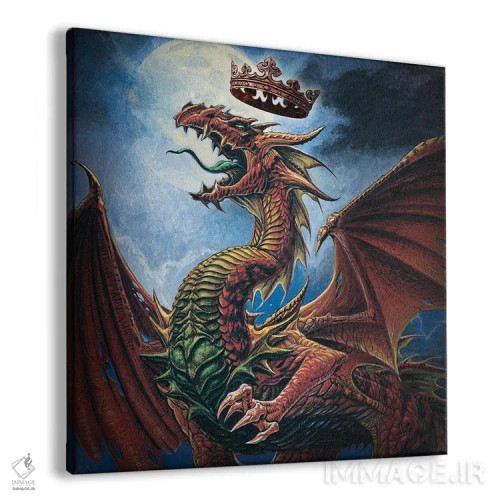 تابلو پادشاه مار اژدهای ویتبی اثر آلکمی انگلند (استودیو هنری انگلیسی) - نمای پرسپکتیو محصول