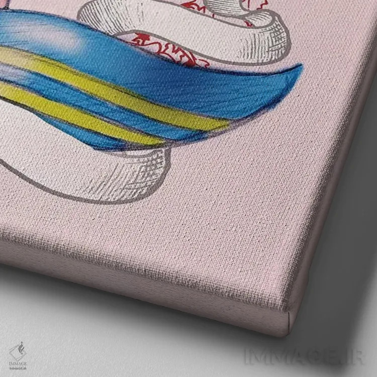 تابلو اساسیوال ۱۷ (عنوان تخصصی/کد) اثر آلکمی انگلند (استودیو هنری انگلیسی) - نمای نزدیک بافت بوم