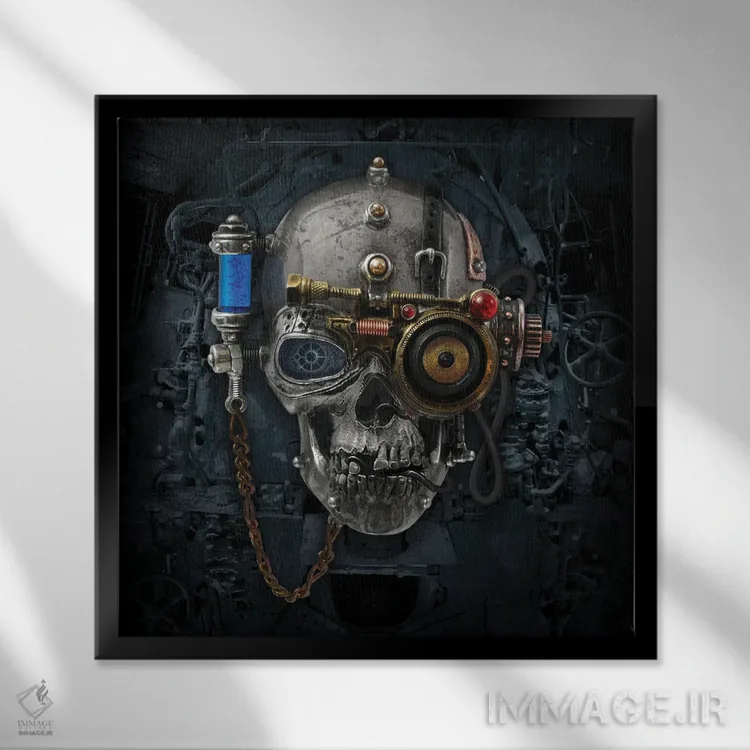 تابلو ناوبر مرگ اثر آلکمی انگلند (استودیو هنری انگلیسی) - نمای قابدار مشکی