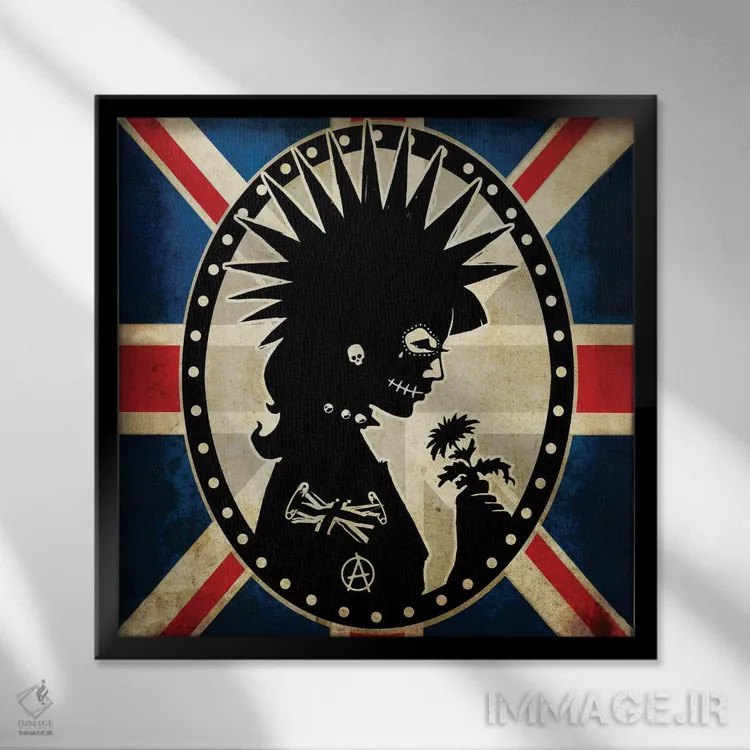 تابلو دوشیزه در بریتانیا اثر آلکمی انگلند (استودیو هنری انگلیسی) - نمای قابدار مشکی