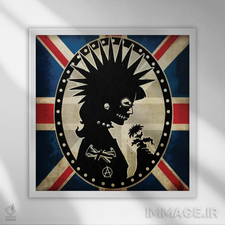 تابلو دوشیزه در بریتانیا اثر آلکمی انگلند (استودیو هنری انگلیسی) - نمای قابدار سفید