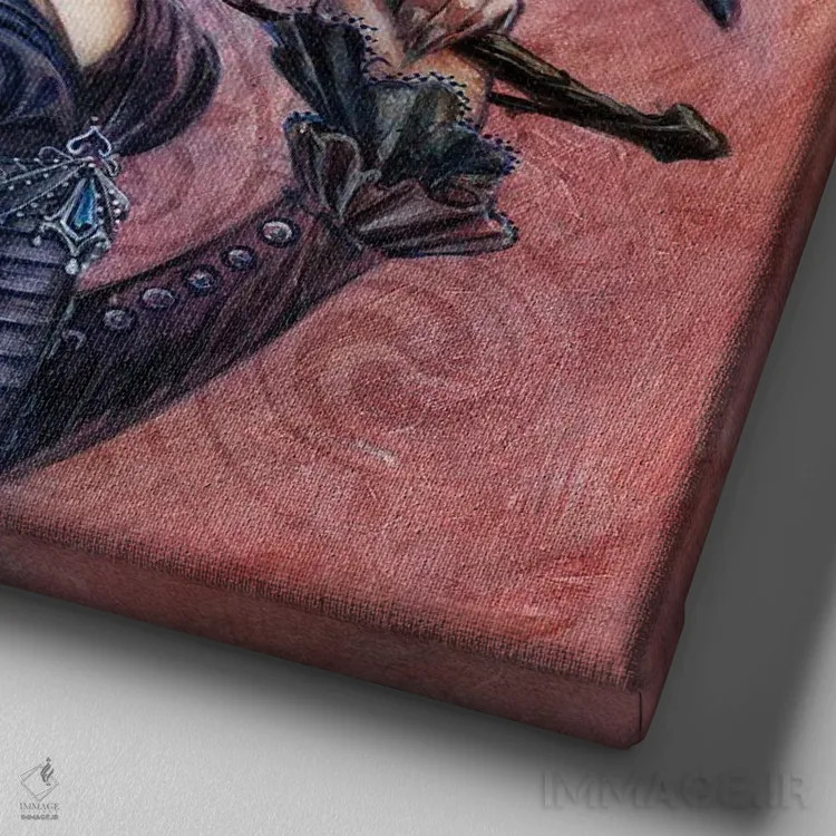 تابلو آداب کلاغ اثر آلکمی انگلند (استودیو هنری انگلیسی) - نمای نزدیک بافت بوم