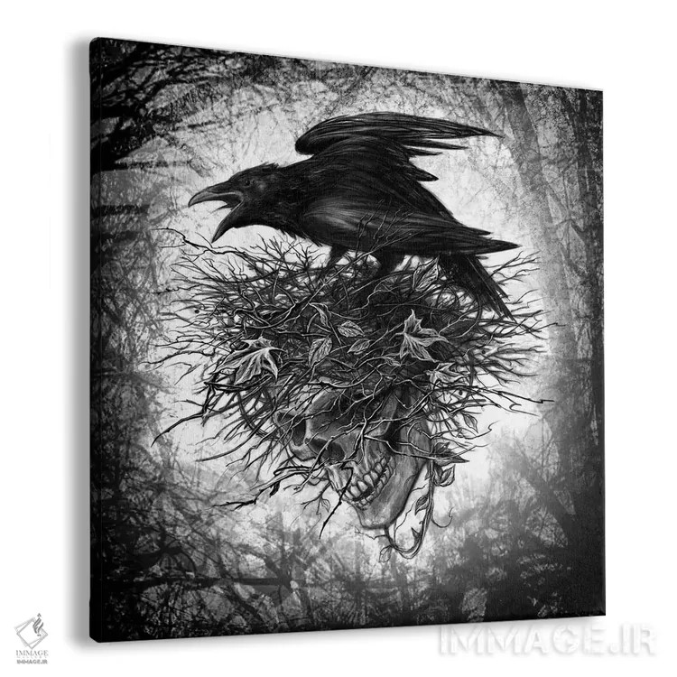 تابلو لانه کلاغها اثر آلکمی انگلند (استودیو هنری انگلیسی) - نمای پرسپکتیو محصول